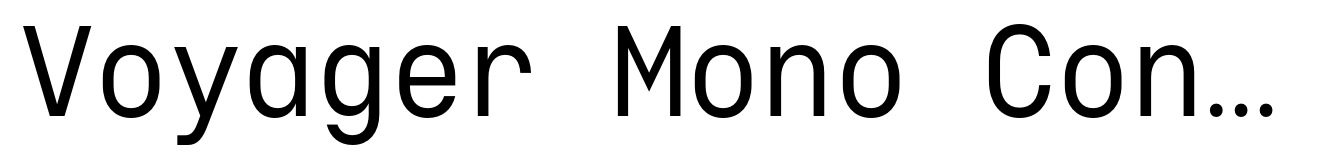 Voyager Mono Condensed Regular Alt